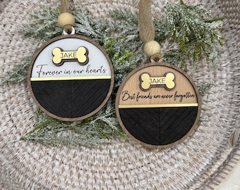 Personalized Pet Memorial Ornament, Pet Sympathy Ornament, Personalized Dog Memorial Ornament, Custom Dog Memorial Ornament, Pet Keepsake