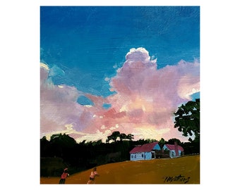 Thundercloud near Calhoun, Giclee Print made from Original OIl Painting by Tammy Matthews