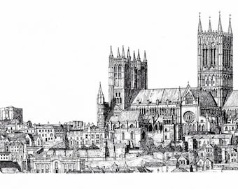 Lincoln Schloss und die Kathedrale Skyline