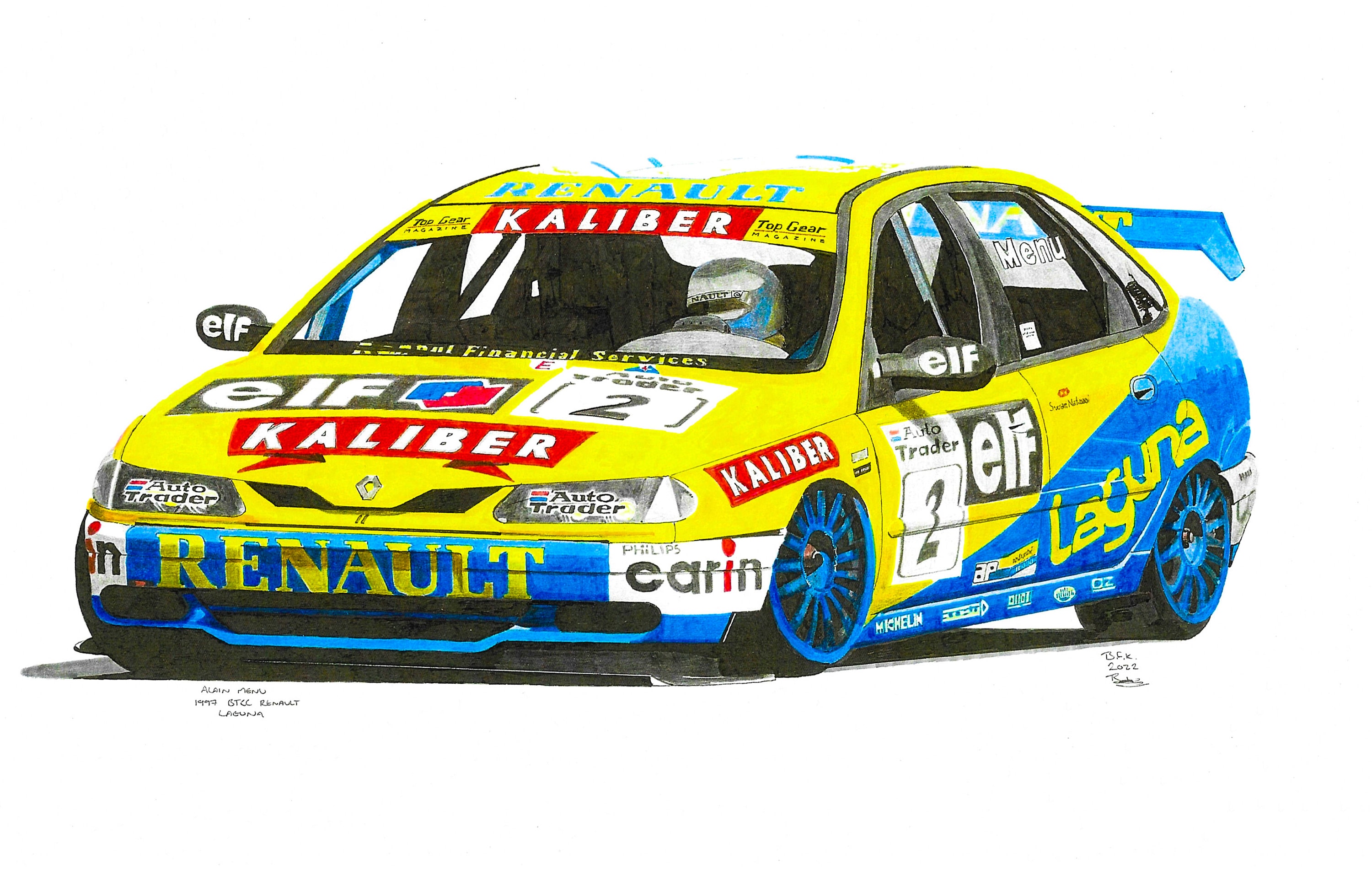 RENAULT LAGUNA 1995 A.MENU N°2 BTCC 1/43e Vitesse Ref: L136A EUR 22,00