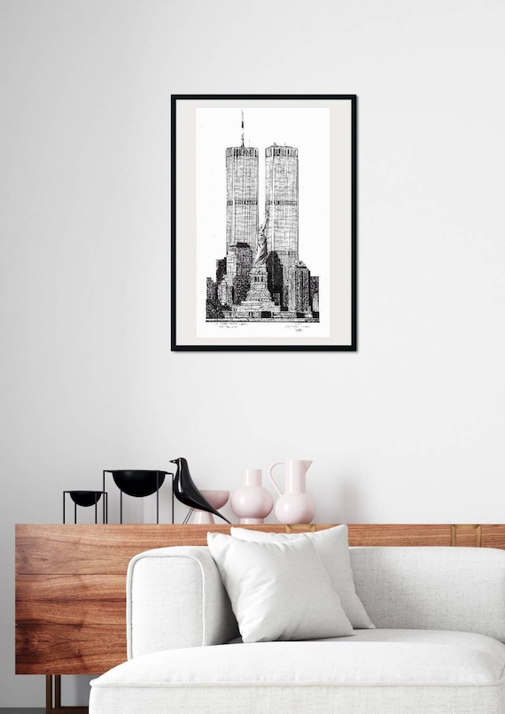 ワールドトレードセンター、ツインタワー、ニューヨーク市 - Etsy 日本