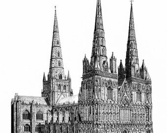 Lichfield Cathedral - Original Drawing