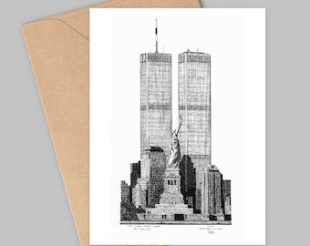 ワールドトレードセンター、ツインタワー、ニューヨーク市 - Etsy 日本