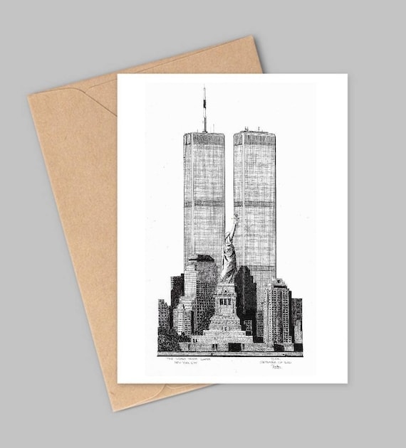 The World Trade Center, Twins Towers, New York City - Etsy