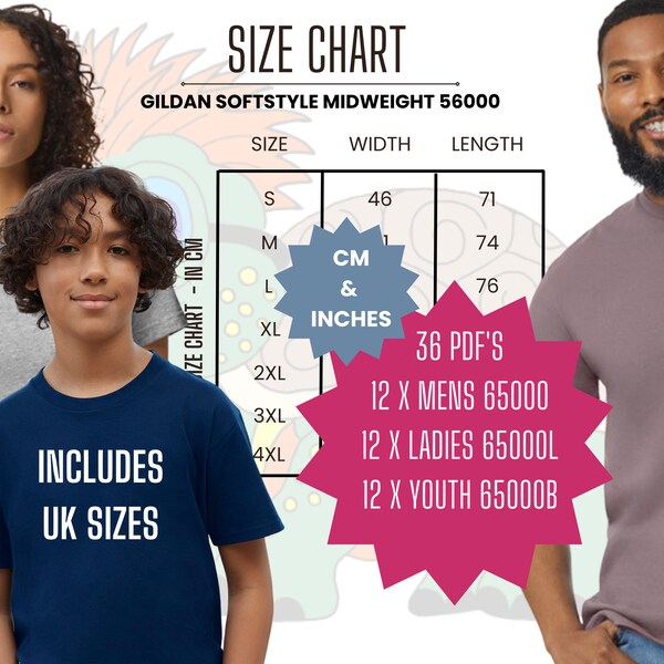 Gildan Softstyle Color Chart - Etsy
