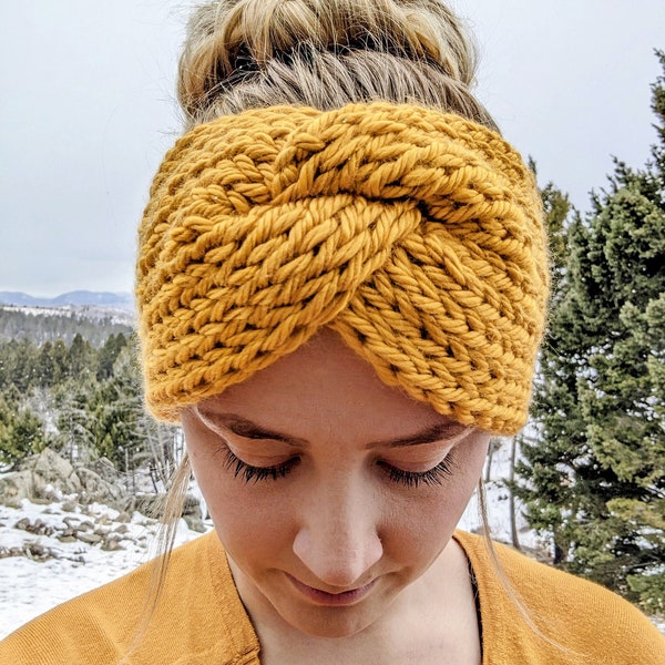 Loom Knit Ear Warmer Headband Pattern PDF, Ear Warmer Pattern, Headband Pattern, Loom Knit Pattern, Loom knit Ear Warmer, Loom Knit Headband