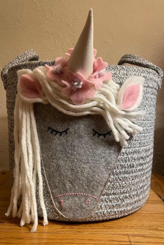 Unicorn Rope Basket Etsy