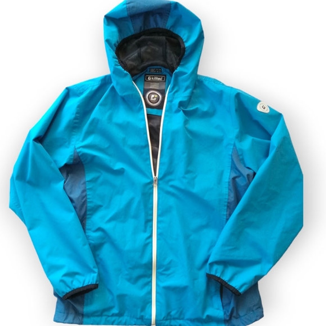 Waterproof Outdoor Blue Womens - Jacket Etsy Windproof 16 Size Killtec Light Hooded