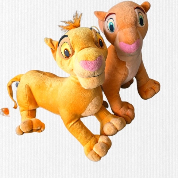 Simba and Nala cuddly toys