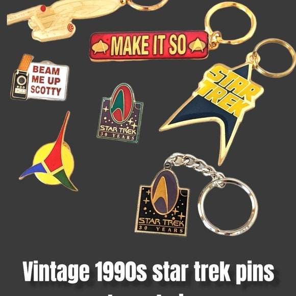 SL4 Star Trek Logo medic Metal Pin brooch Silver color Collectible gift cosplay 