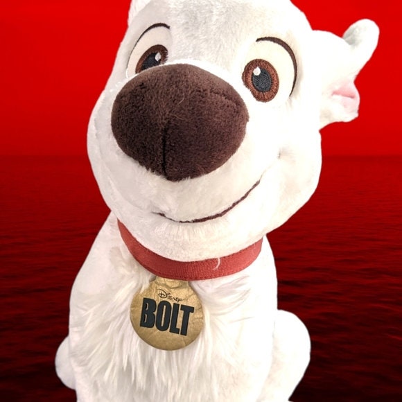 Disney Bolt Plush With Embroidered Eyes and Bolt Like New - Etsy Canada Disney Bolt Plush With Embroidered Eyes and Bolt Like New - Etsy Canada