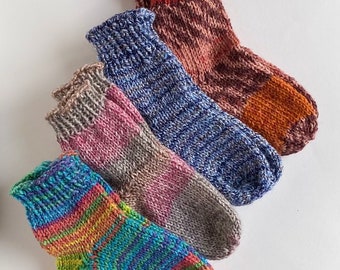 Hand Knit Baby Socks Size 18