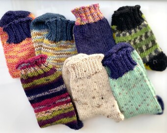 Chaussettes tricotées à la main, tailles 25-26