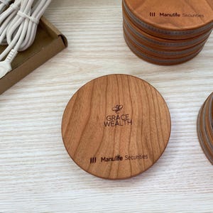 Wireless Charging Pad Bulk Corporate Promotion Gift with logo for Client Gift in Box Custom Company Event Gift for Customer Appreciation Day