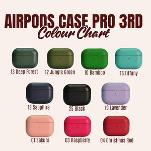 New AirPod Case Pro 3rd Generation Colour Chart