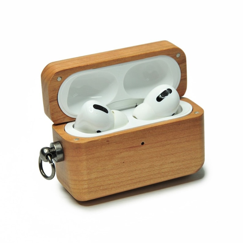 Cherry Wood AirPod Pro 1st and 2nd Case