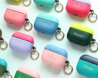 Mix and Match Leder AirPod Case 3 & 4 Gen für Frau Personalisierte Einzigartige Geschenkidee für Frauen AirPod Pro Case 2 für Bester Freund Geburtstagsgeschenk