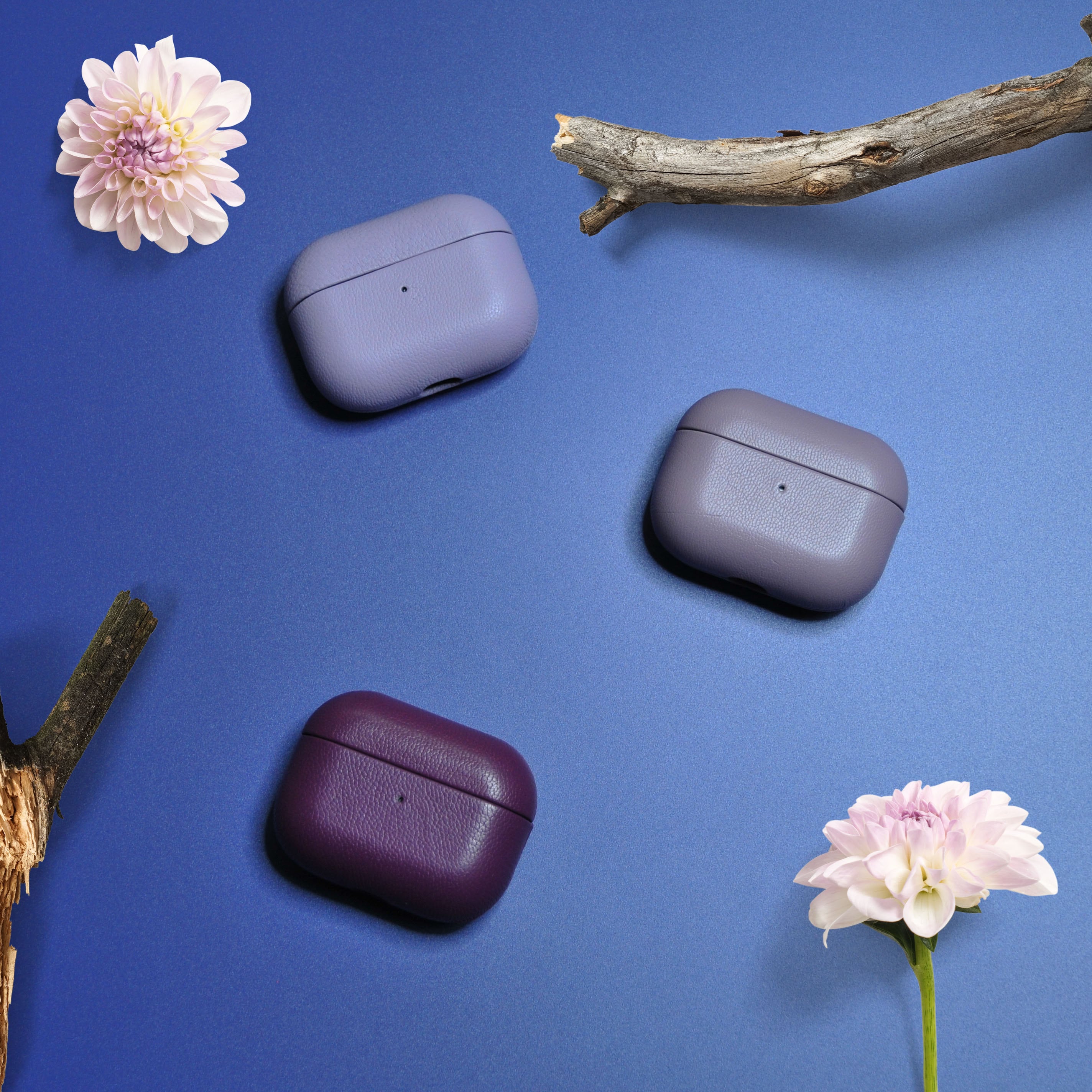 Initial AirPod Case Pro 2 for Women Gift Idea Minimalist Wife Leather AirPod 3 Cute Case for Purple Lover Birthday Personalized Gift for Her