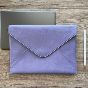 Purple Laptop Sleeve with pen holder and back pocket