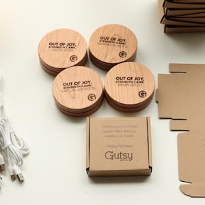Personalized Wireless Charging Pad: Engraved Logo Corporate Gift Set