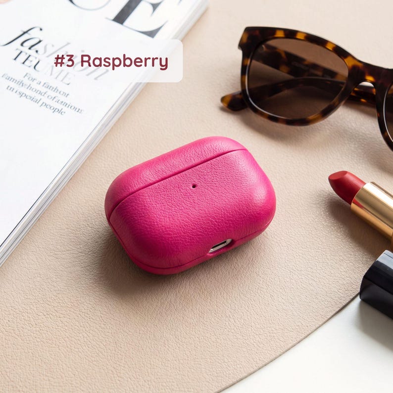 Pink Leather AirPods Pro Case