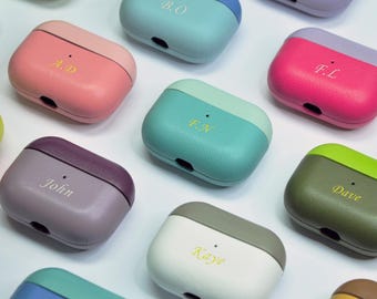 Mix and Match Leather AirPod Case 3rd Gen for Wife Personalized Unique Gift Idea for Women AirPod Pro Case 2 for Best Friend Birthday Gift