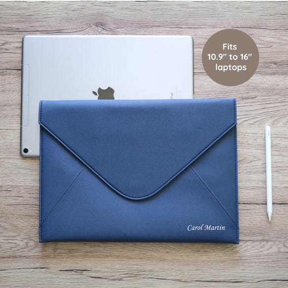 Personalized Computer Bag for Men MacBook Pro 13-inch Case with Initials Print Laptop Sleeve