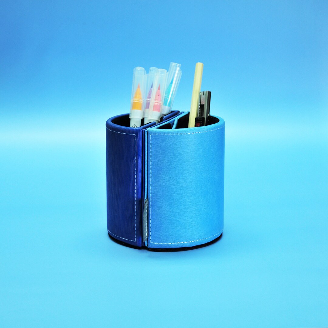 Pen Holder With Photo Frame Desk Organizer Men Gift Idea Etsy