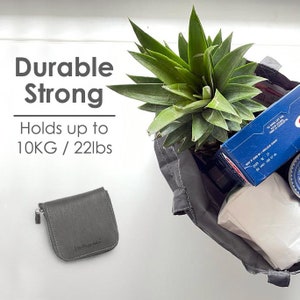 Sac à provisions réutilisable, sac pliable, idée cadeau : sac de courses écologique, cadeau d'anniversaire pour maman, sac fourre-tout recyclé, idée cadeau pour femme, gris