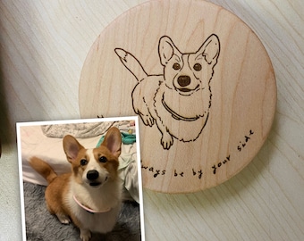 Personalized Gift for Dog Owners, Wooden Wireless Charger, Phone Charger Pad, Wooden Charging Station, Birthday Gifts for Dog Lover, Dog Mom