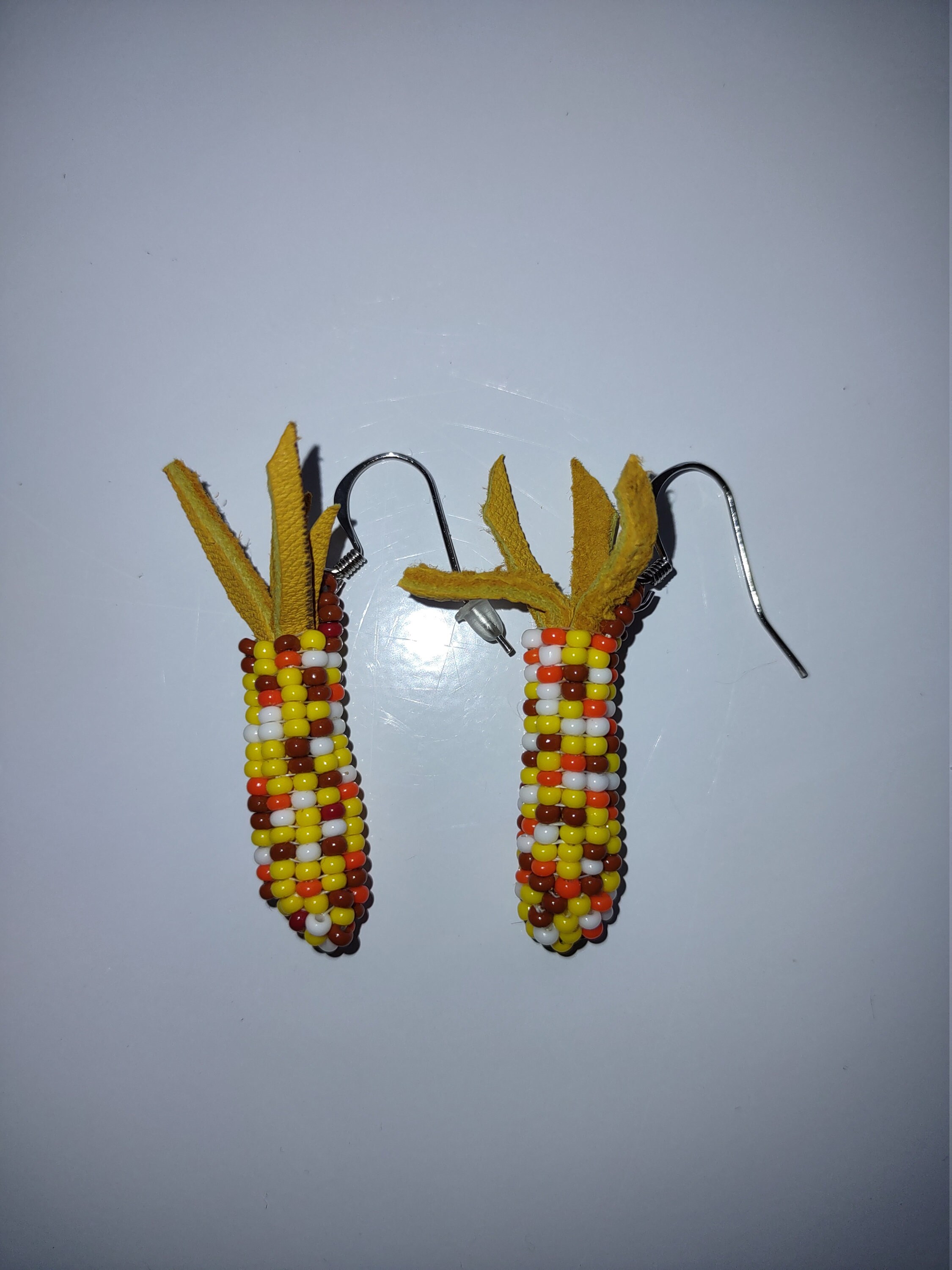 First Nation Beaded Earrings Indian Corn Earrings Native Etsy UK