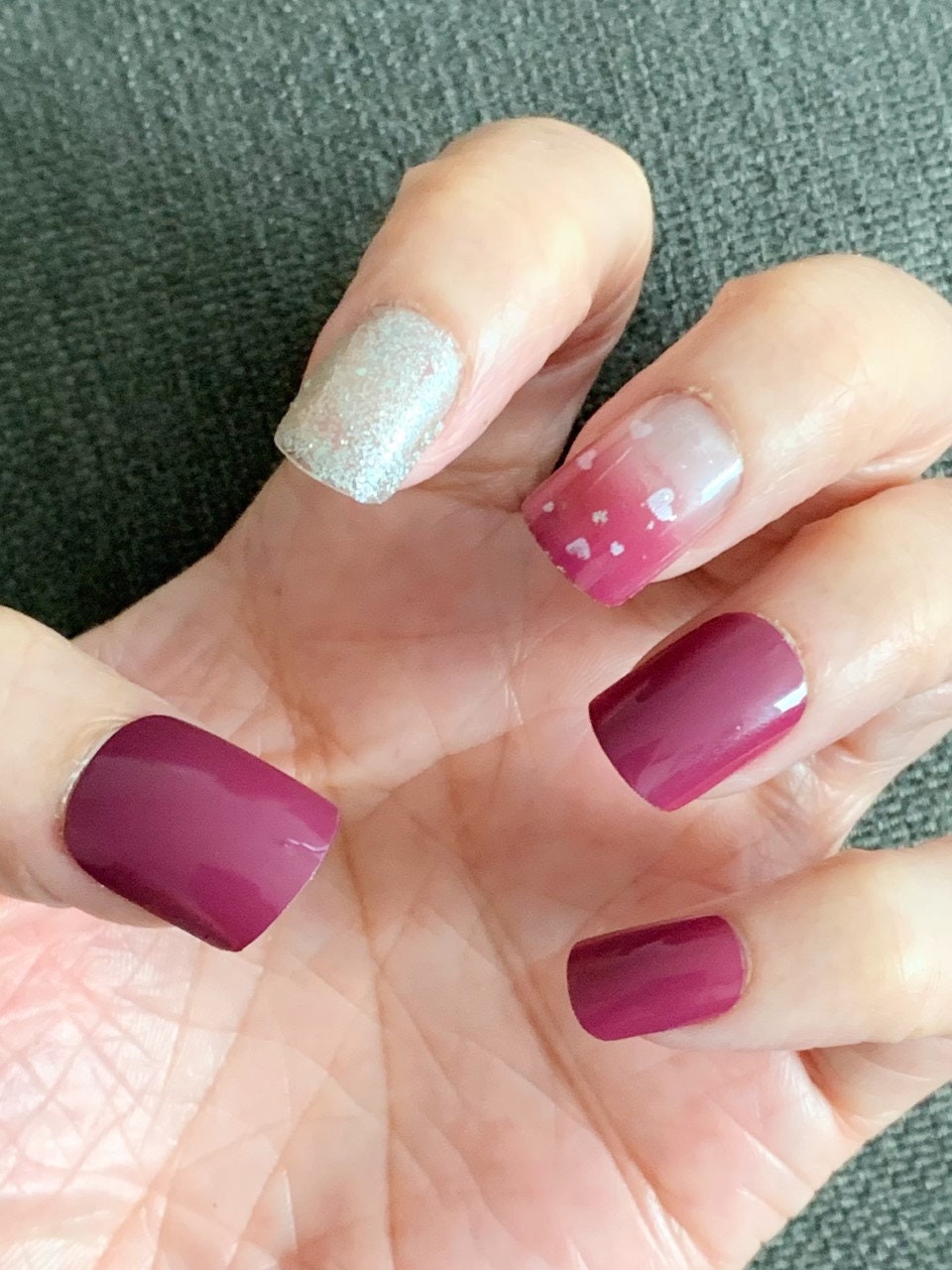 Burgundy Brown Nails - Etsy burgundy-brown-nails-etsy