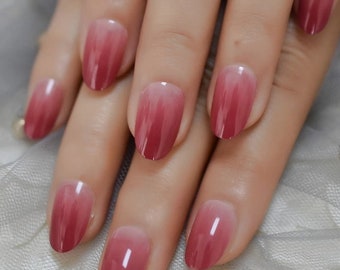 Short Red Nails Etsy