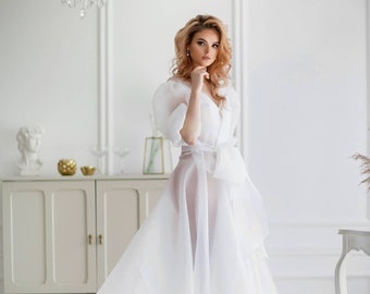 Lingerie. organza robe. peignoir for a wedding. a beautiful cape. Barbara.