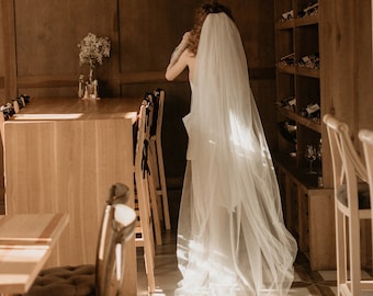 Veil . Wedding veil. Wedding dress.