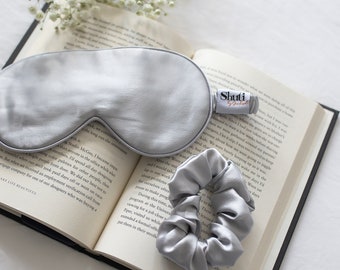 Silk Eye Mask - Misty Silver