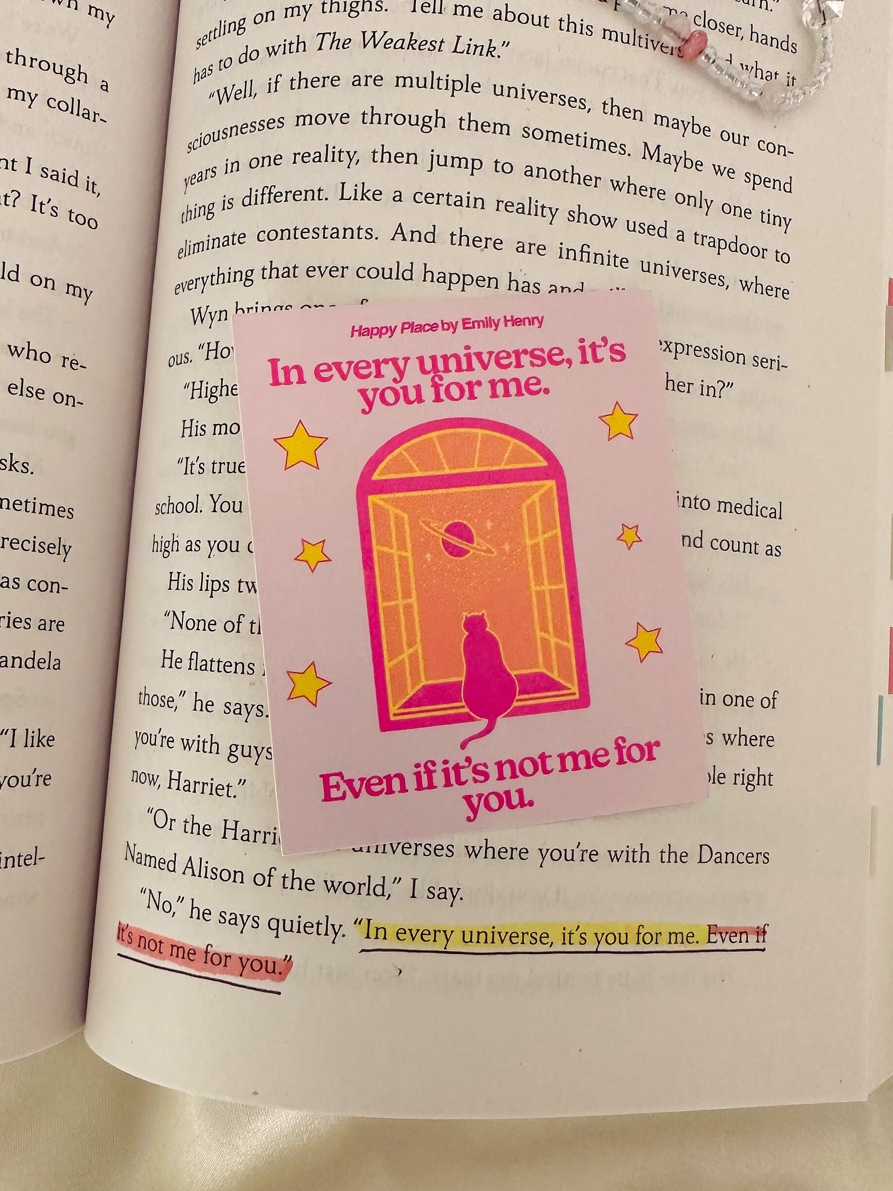Happy Place Sticker, Emily Henry Sticker, Matte, Romance Book Sticker, Book Lover sticker, bookish sticker, Kindle sticker, book art