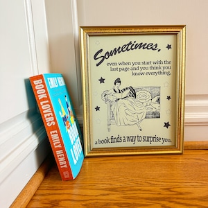 Buchliebhaber Poster, Emily Henry Poster, 8,5 x 11 Zoll Plakat, mattes Plakat, Leseratte, Leseratte, Leseratte, Bücher, Bücher