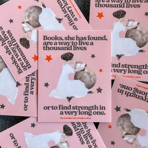 The Invisible Life of Addie LaRue Sticker, Glossy, book quotes, books sticker, bookish sticker, kindle sticker, Addie LaRue, book sticker