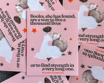 The Invisible Life of Addie LaRue Sticker, book quotes, books sticker, bookish sticker, kindle sticker, Addie LaRue, kindle accessory, books