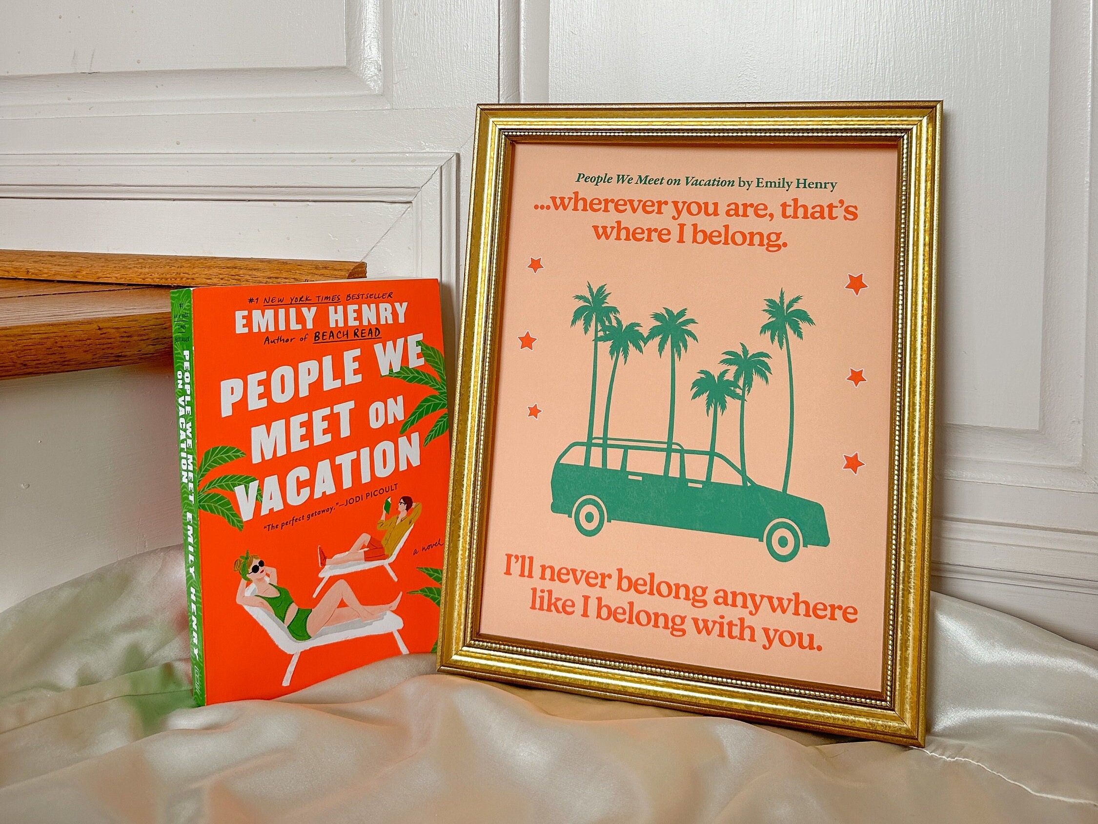 People We Meet on Vacation Poster, Emily Henry Poster, 8.5x11 Inch