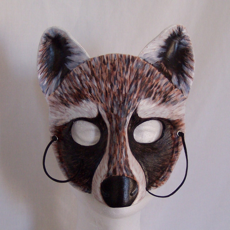 Therian Raccoon Mask Etsy Therian Raccoon Mask Etsy
