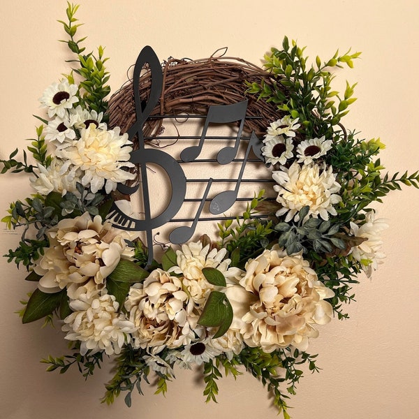 Music Floral Wreath