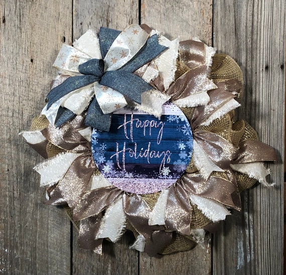 Holiday Home Happy Holidays Wreath, 22 in - Kroger HAPPY HOLIDAYS