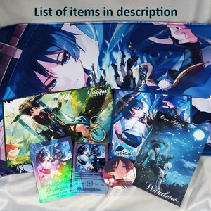 Genshin Impact Wanderer Merch Set Genshin Wanderer Geschenk Set Scaramouche Genshin Print Genshin Fan Merch Scaramouche Keychain Wanderer Merch