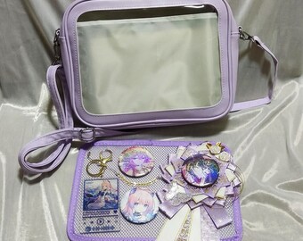Bolsa japonesa Ita Bolsa Inserir Bolsa Anime Bolsa Transparente Bolsa Tote Japonesa Bolsa Personalizada Bolsa Lolita Bolsa Crossbody Bolsa Kpop