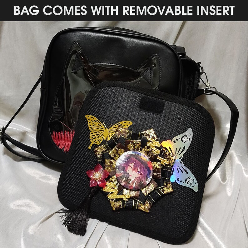 Cat Ita Bag Japanese Itabag Cat Bag Cute Anime Bag Genshin Impact Bag Genshin Hutao Transparent Bag Japan Tote Bag image 3
