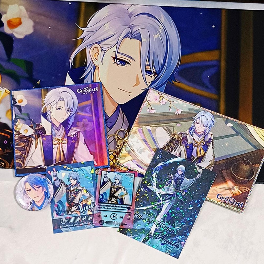 ayato00214ページ Genshin Impact Ayato Genshin Impact Merch Set Genshin Ayato