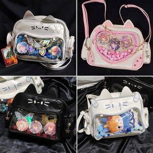 Süße Ita Bag Katzentasche Itabag japanische Tasche Anime Tasche Kpop Tasche japanische Tasche Sling bag Rucksack Wandelbare Tasche Lolita Bag