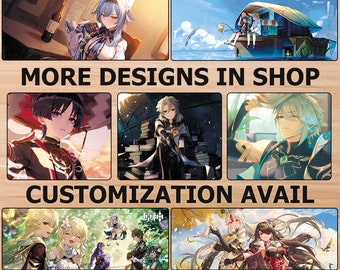 Genshin Impact Mousepad Genshin Mousepad Genshin Merch Albedo Eula Ningguang Beidou Eula Xingqiu Chongyun Aether Lumine BUY 2 GET 1 FREE